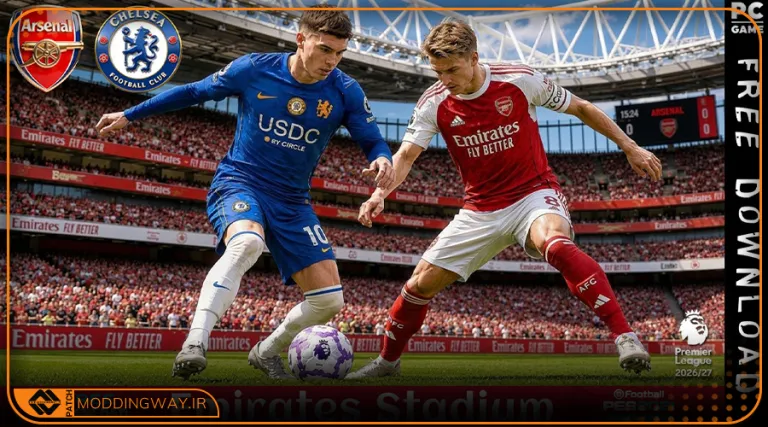استادیوم Emirates Update 2026 برای PES 2021