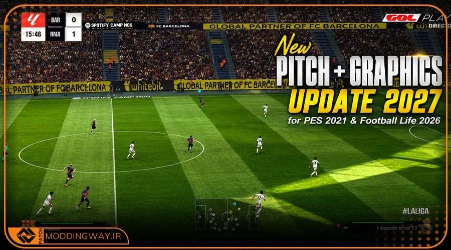 ماد گرافیکی چمن Update 2027 برای PES 2021