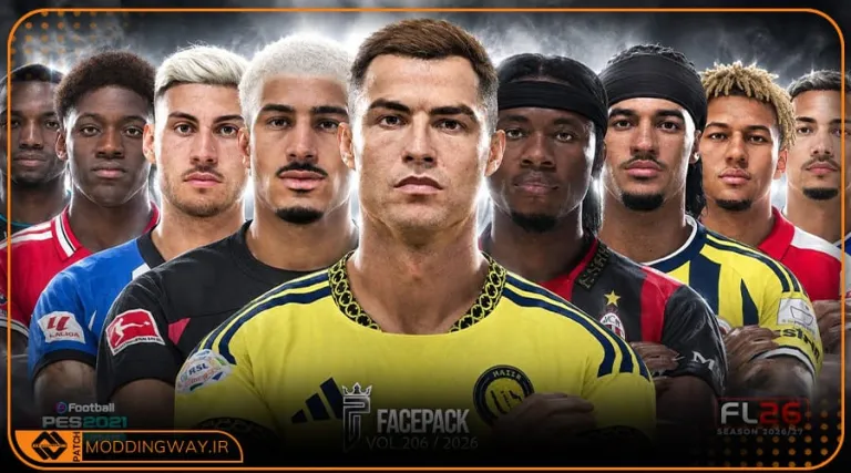 فیس پک FL26 Facepack Update v206 برای PES 2021