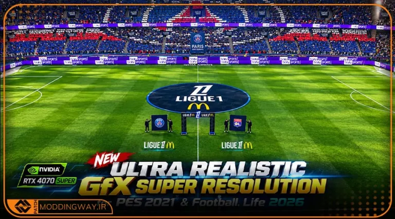 ماد گرافیکی Ultra Realistic Super Resolution برای PES 2021