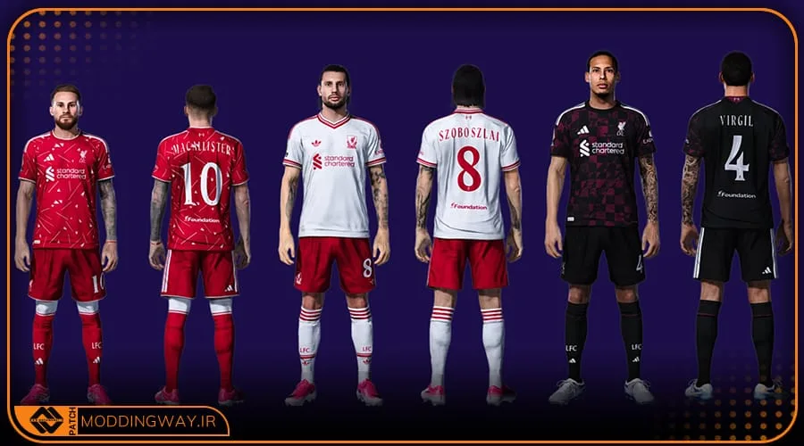 کیت پک Liverpool FC 2026-27 برای PES 2021