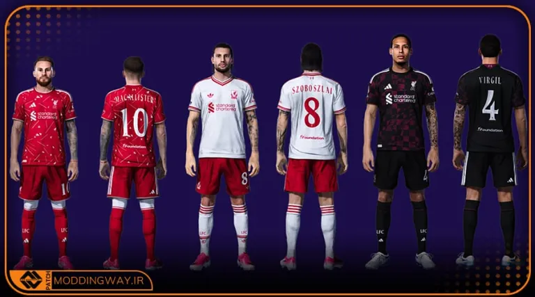 کیت پک Liverpool FC 2026-27 برای PES 2021