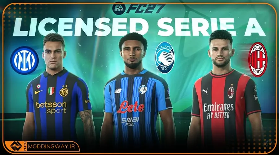 ماد آنلاکر Licensed Serie A برای FC27