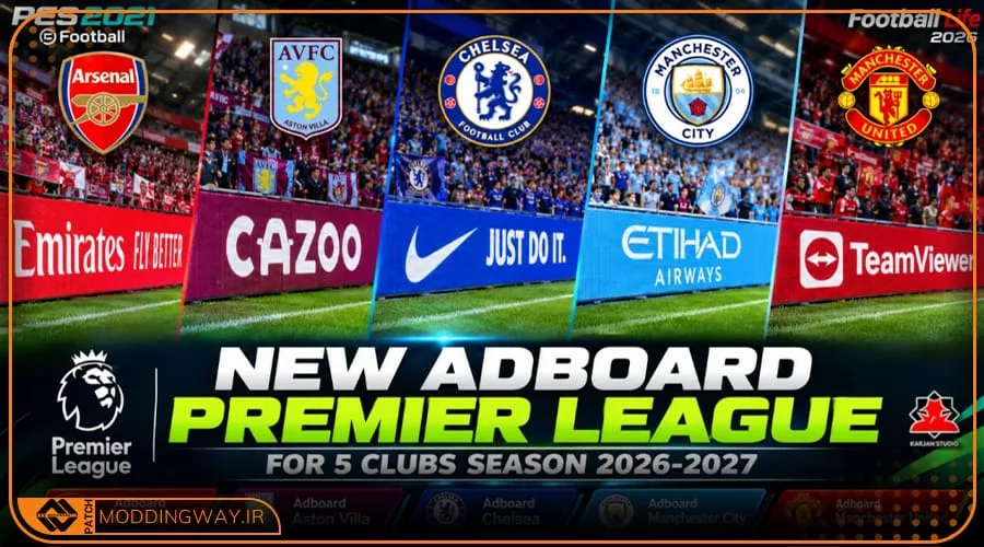 ادبورد APL Season 26-27 برای PES 2021