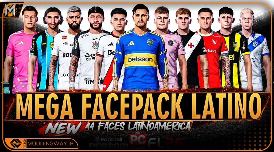 فیس پک Latino Americano v8 برای PES 2021