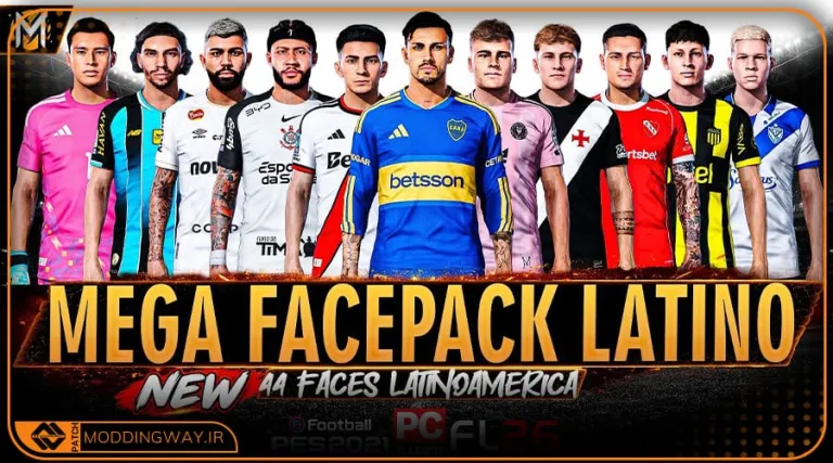 فیس پک Latino Americano v8 برای PES 2021