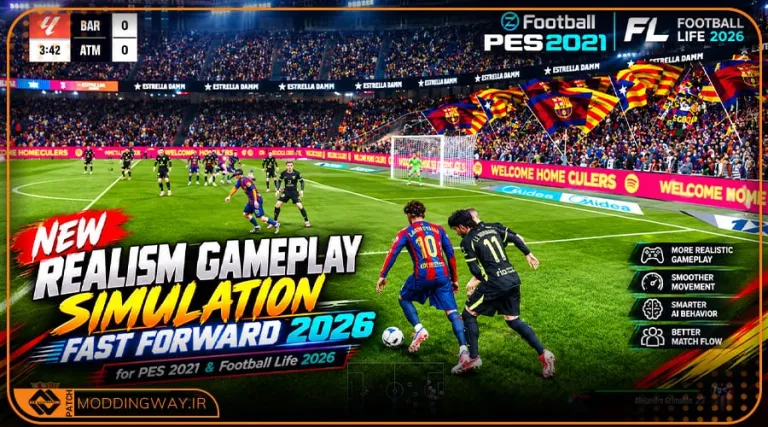 گیم پلی Fast Forward 2026 برای PES 2021