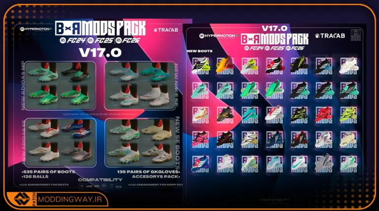 ماد پک BxR Mods برای FC 26