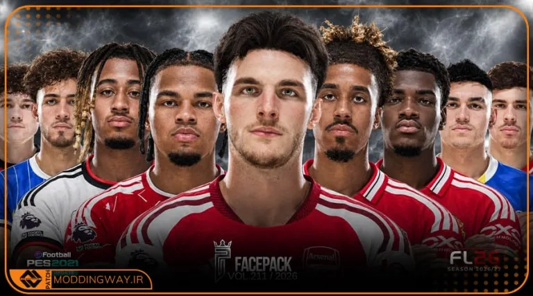 فیس پک FL26 Facepack Update v211 برای PES 2021