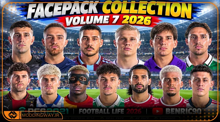 فیس پک Collection 2026 v7 برای PES 2021
