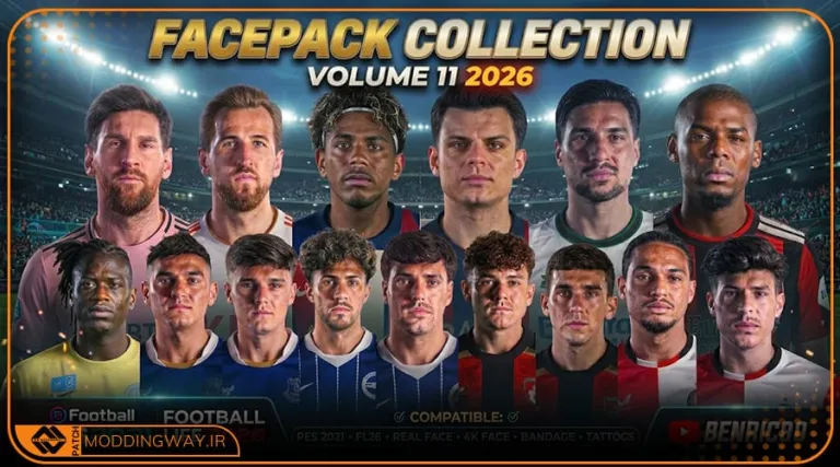 فیس پک Collection 2026 v11 برای PES 2021