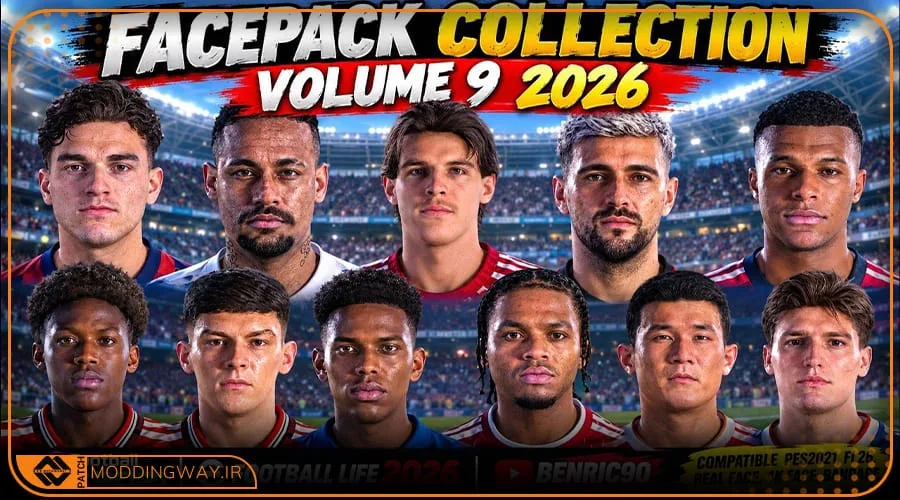 فیس پک Collection 2026 v9 برای PES 2021