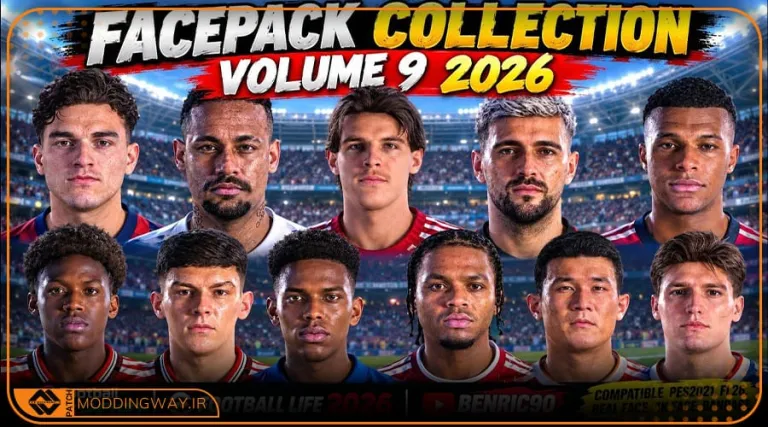 فیس پک Collection 2026 v9 برای PES 2021