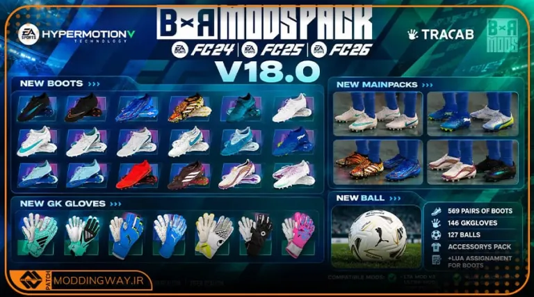 ماد پک BxR Mods برای FC 26