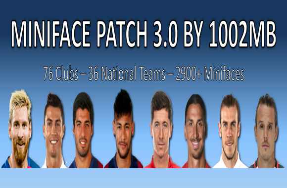 PES 2017 Miniface Patch 3.0 by 1002MB - Pro Evolution Soccer 2017 at  ModdingWay
