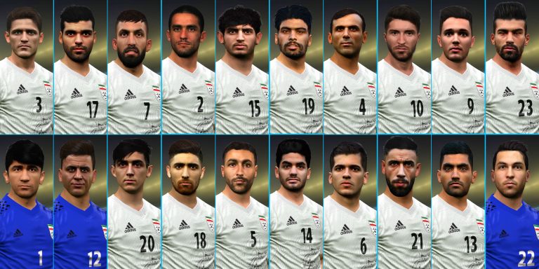فیس پک تیم ملی ایران PES2018