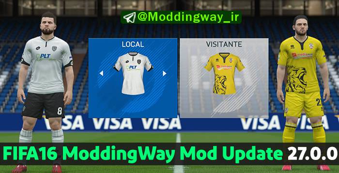 دانلود آپدیت پچ Moddingway 27.0.0 برای FIFA 16