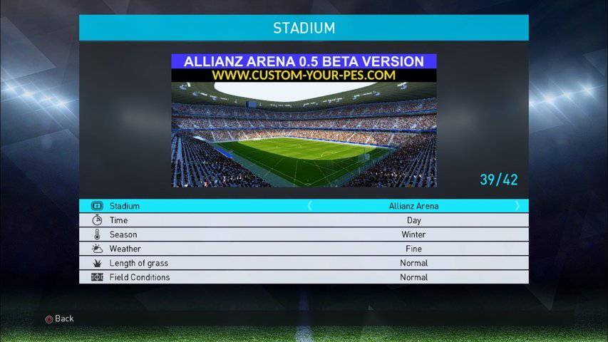 استادیوم Allianz Arena برای PES 2018 توسط Durandil PES