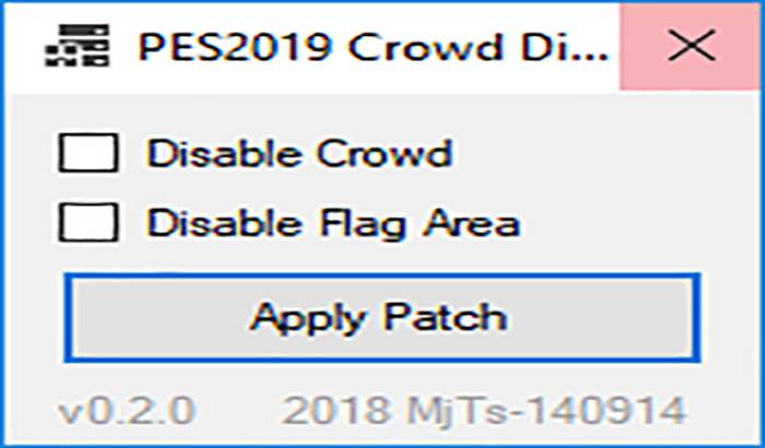 دانلود ابزار غیر فعال کردن Crowd and Flag Area در PES 2019