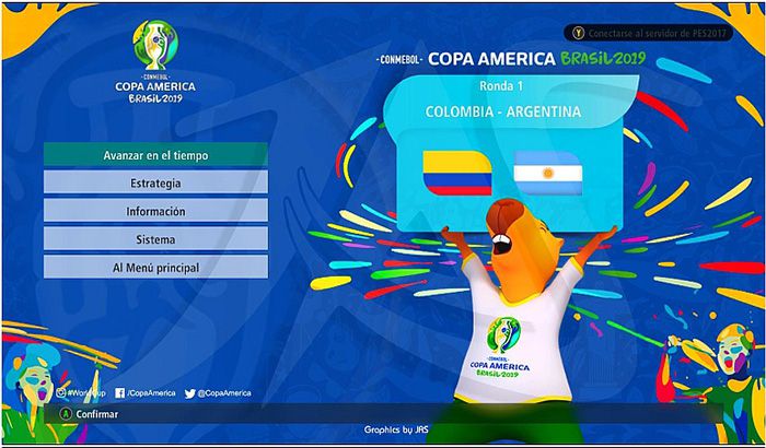 دانلود پچ گرافیکی کوپا آمریکا 2019 برای PES 2017 توسط JAS