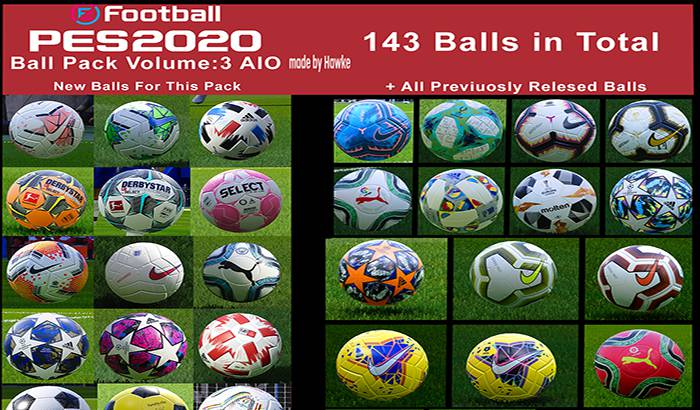پک توپ Ball Server Pack V3 برای PES 2020