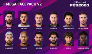 Mega Facepack V2 برای PES 2020
