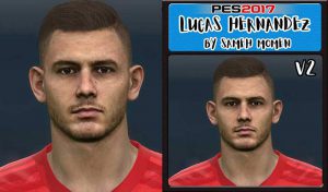 فیس Lucas Hernandez V2 برای PES 2017