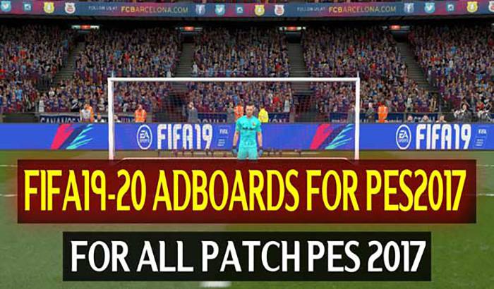 ادبورد FIFA 20 برای PES 2017