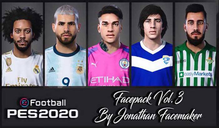 فیس پک Vol 3 برای PES 2020