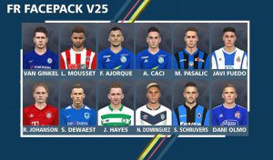 Facepack v25 برای PES 2017