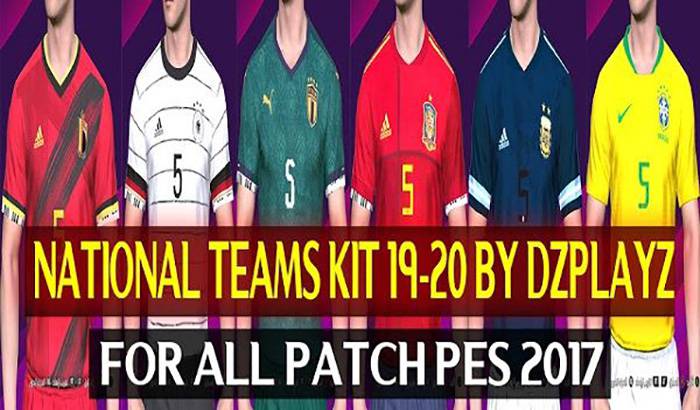 کیت پک تیم ملی 2019/2020 برای PES 2017