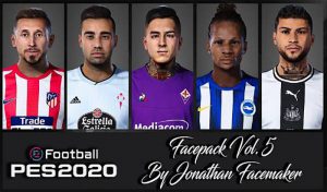 فیس پک Vol 5 برای PES 2020