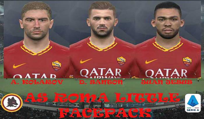 فیس پک AS Roma برای PES 2017