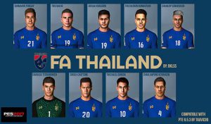 فیس پک تیم ملی تایلند برای PES 2017