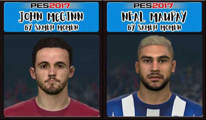 فیس Maupay و فیس Mcginn برای PES 2017