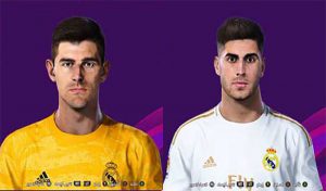 فیس Courtois و فیس Asensio برای PES 2020