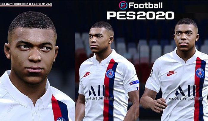 فیس Kylian Mbappe برای PES 2020