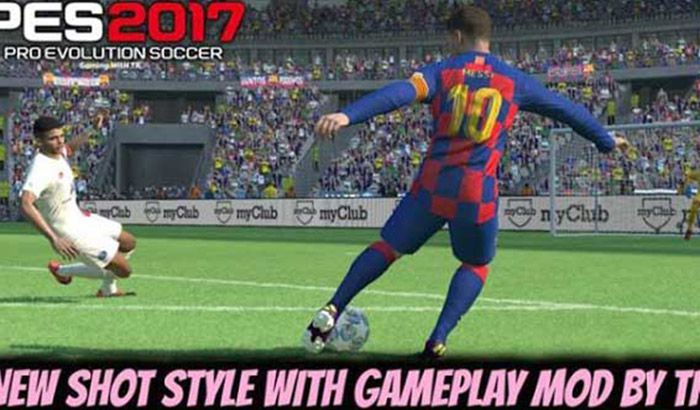 گیم پلی پچ realistic+استایل جدید شوت زنی برای PES 2017