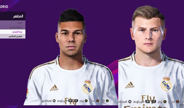 فیس Casemiro و Kroos برای PES 2020