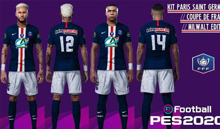 کیت PSG برای جام Coupe de France برای PES 2020