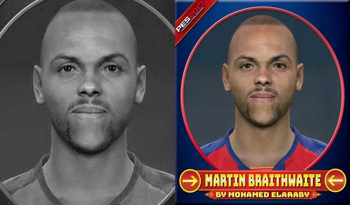 فیس Martin Braithwaite برای PES 2017