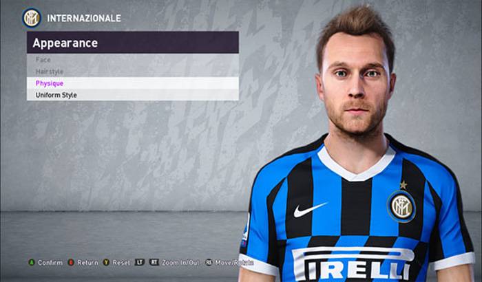 فیس Christian Eriksen برای PES 2020
