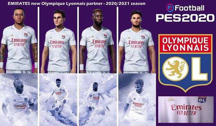 کیت جدید Olympique Lyonnais بازی PES 2020