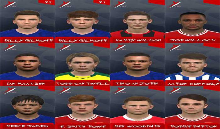 فیس پک Wonderkids v16 برای PES 2017