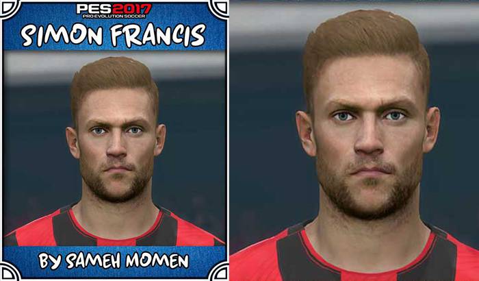 فیس Simon Francis برای PES 2017