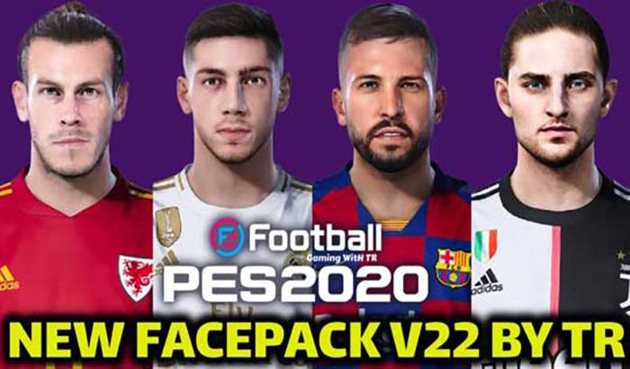 فیس پک جدید V22 برای PES 2020
