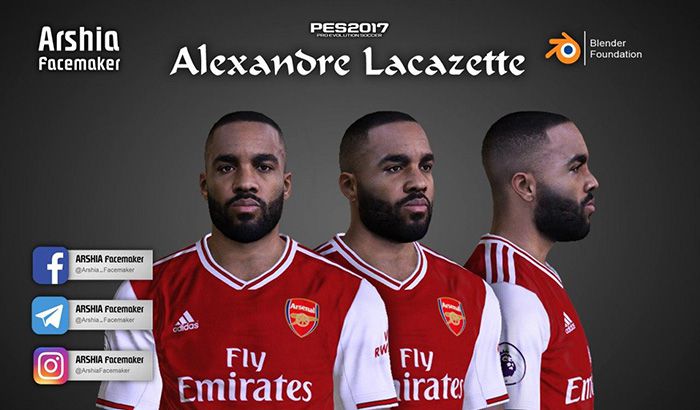 فیس Alexandre Lacazette
