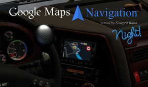 مود GOOGLE MAPS NIGHT VERSION V2.1 برای یورو تراک 2