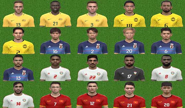 فیس پک آسیایی V1 برای PES 2017