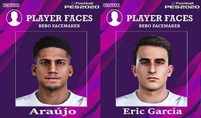 دانلود فیس Araújo and Eric García برای PES 2020